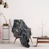 PiccoCasa Sofa Couch Tie-dye Shaggy Lightweight Faux Fur Fleece Throw Blankets - 2 of 4