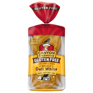 Canyon Bakehouse Gluten Free White Bagels - 14oz/4ct - 1 of 4
