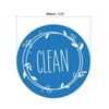 Unique Bargains Dual Side Round Dishwasher Clean Dirty Sign Magnet 2 Pcs - 2 of 4