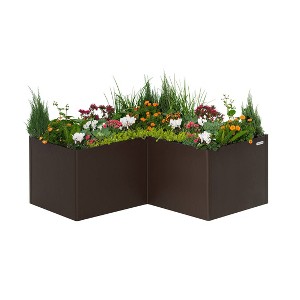 Vego Garden Tall Modern Outdoor Raised Bed Metal Outdoor Planter Box - 1 of 3