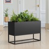 Spassway Metal Planter Box with Drainage Holes Garden Bed for Garden Yard Balcony Planter Pot Plants Vegetables - 3 of 4