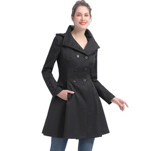 BGSD Women's Kayla Hooded Mid Length Trench Coat - 1 of 4