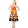 LA LEELA Women's Tube Dress Mini Dress Boho One Size Tart Palm Tree - 3 of 3