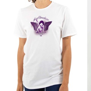 Betty Boop Heartbreaker Tattoo Womens Graphic T Shirt Tees Brisco Brands - 1 of 4