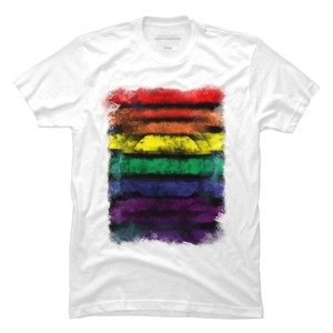 Men's Design By Humans Rainbow colors By kawaiiheizeru T-Shirt - 1 of 2
