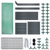 Hanience Walk-in Outdoor/Indoor Covered Portable Plant Greenhouse for Gardens, Patios, and Yards with 4 Wired Shelves, and Roll-Up Zippered Door, - 3 of 4