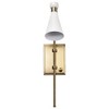 Nuvo Lighting Prospect 1 - Light Sconce in  Matte White/Burnished Brass - 3 of 4