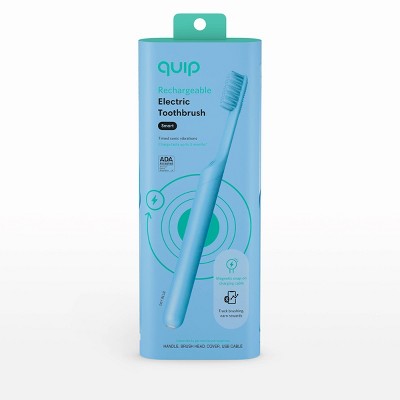 quip Smart Rechargeable Sonic Electric Toothbrush - Plastic | Timer + Travel Case/Mount