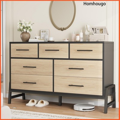 7 Dresser for Bedroom, 52" Wide Dresser, Wide Drawer with Storage Freestanding, Closet Storage Chest