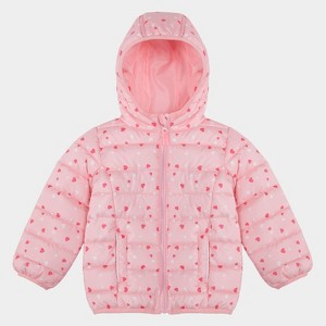Rokka&Rolla Toddler Little Girls' Light Puffer Jacket Winter Coat - 1 of 4