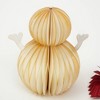 SEVOBAL Tree Ornaments Handmade Vividly Paper Snowman, Sustainable Festive Decor for Christmas and Holiday Displays, White, 4.5"*4.5"*7.25" - 3 of 4