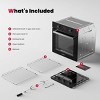 GASLAND 24 in. Built-In Single Natural Gas Wall Oven with Rotisserie and Mechanical Knobs Control, Black, Pro GS606DB - 3 of 4