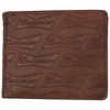 Adult Budweiser Brown Bifold Wallet AOP Bowtie Deboss with ID Window - 2 of 4