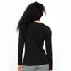 Felina - V-Neck Long Sleeve Tee - Comfortable Knit Tops for Women, Casual Long Sleeve Shirts, Lightweight Layering Essential - 2 of 2