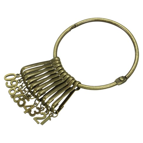 Unique Bargains Key Ring 3 pack Nylon Webbing Strap Key Chain Rotate Hook  Black