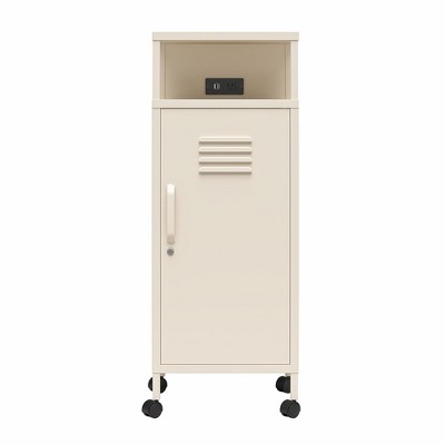 Novogratz Cache Metal Locker-Style Mobile Storage Cart