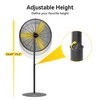 Ihomadore 30" Pedestal Fans with Adjustable Height Oscillation for Industrial Factory - 3 of 4