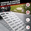Folding Ramps, ATV Ramps - Aluminum Tri-Fold Ramp with Treads, 1500Lbs Capacity 76''x50'' for Pickup Truck, Motorcycle, UTV, Lawnmower, Snow Blower - 4 of 4