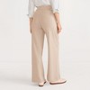 Lands' End Women's Knit High Rise Pleated Wide Leg Pants - 2 of 4