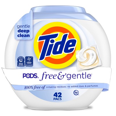 Tide Unscented Free & Gentle HE Deep Cleaning Concentrated Laundry Detergent Pods
