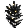 Vickerman Artifical Flocked Black Slim Fir Christmas Tree PreLit - 2 of 4