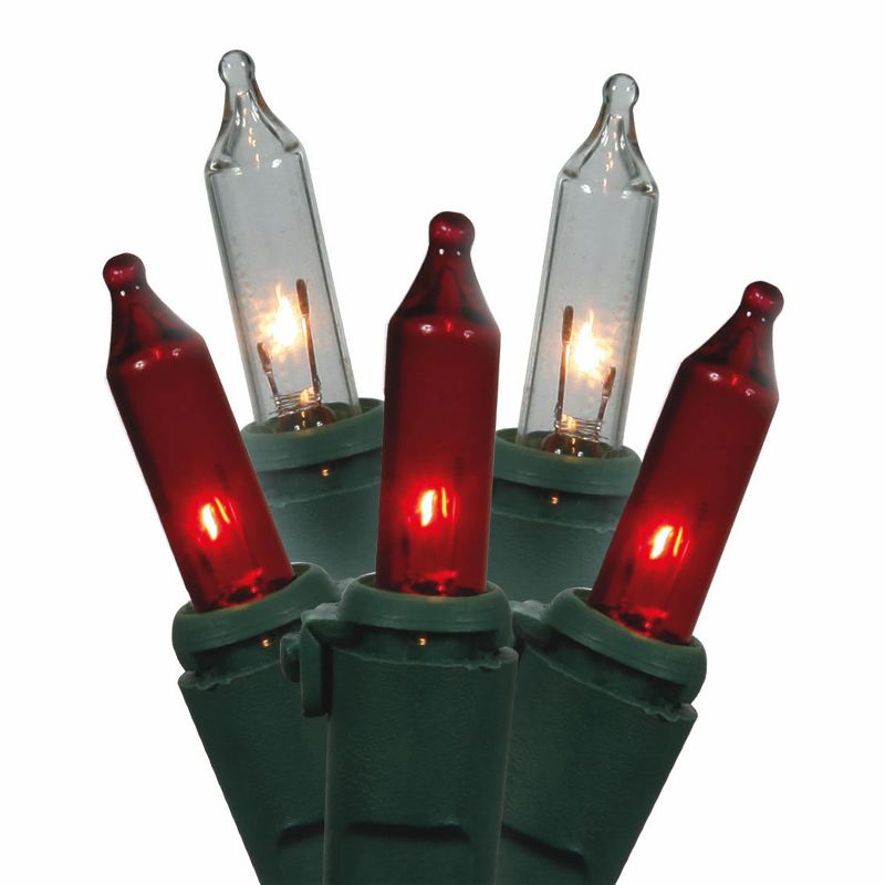 Vickerman Christmas Mini Light Set 46' on Green Wire, 1 of 2