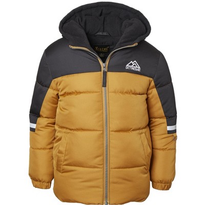 IXtreme Little Boy Colorblock Puffer Jacket with Reflective Stripe