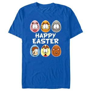 Men's Garfield Happy Easter Egg Portraits T-Shirt - 1 of 4