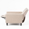 CAVINAS Mid-Century Modern Back Recliner Chair for Adults, Accent Chair for Living Room, Upholstered Single Sofa Chair, Wingback Chair - 4 of 4