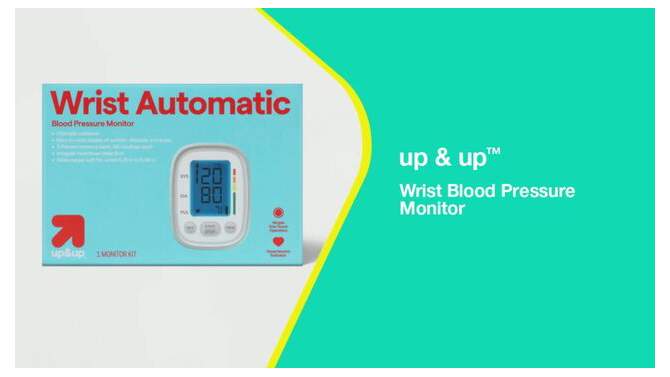 Wrist Blood Pressure Monitor - up &#38; up&#8482;, 2 of 5, play video