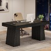 Tribesigns 55 Inches Home Office Executive Desk with Double Trapezoid Base - 4 of 4