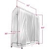 Sorbus 6 Ft Transparent Garment Rack Cover - 3 of 4