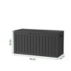 Wooakway 80 Gallon Waterproof All-Weather Storage Box Deck Box Indoor and Outdoor Use - 4 of 4
