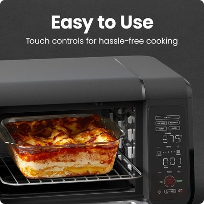 Chefman Black Digital 15 Qt. Air Fryer Toaster Oven with Broiler