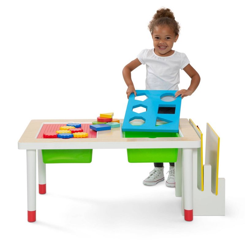 Delta Children Kids&#39; Play and Learn Sensory Table - Use as Sand Table/Sensory Table/Activity Table - White/Primary, 4 of 19