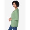 Woman Within Plus Size Layered-Look Lace Trim Tee - 4 of 4