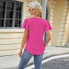Womens Casual Shirts Loose T Shirts Basic Short Sleeve Crewneck Trendy Tops Cute Clothes Blouse - 2 of 4