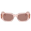 Prada PR 17WS 19Q10D Womens Rectangle Sunglasses Transparent Peach 49mm - 2 of 3