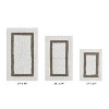 Hotel 3 PC Bath Rug 100% Premium Cotton Tufted Weave Two Tone Reversible Bathroom Rug, Super Soft Absorbent, Machine Washable Bath Mat - 2 of 4
