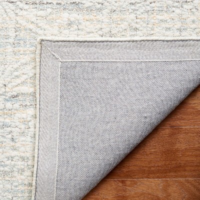 Light Blue Handmade Wool Tufted Area Rug