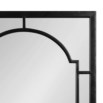 Lyla 36" Black Metal Framed Rectangular Vanity Mirror