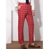Lars Amadeus Men's Plaid Regular Fit Formal Business Dress Pants - 2 of 4