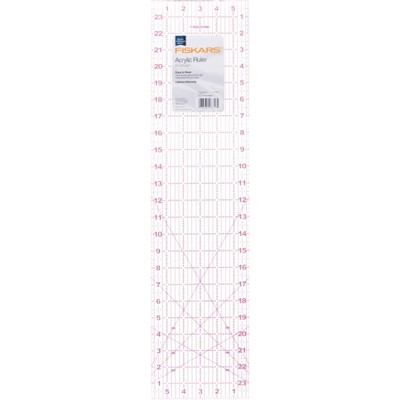 Fiskars Coastal Color Acrylic Ruler 6"X24"-6"X24"