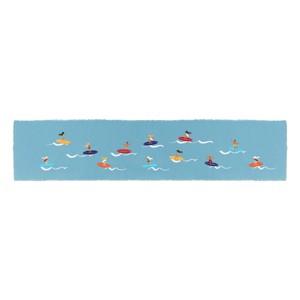 RightSide Designs Hang Loose Embroidered Surfer Table Runner - - 1 of 3