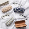 Zodaca 4 Pack Hard Shell Sunglasses Case for Women, Eyeglass and Eyewear Holders in 4 Plaid Designs - 2 of 4