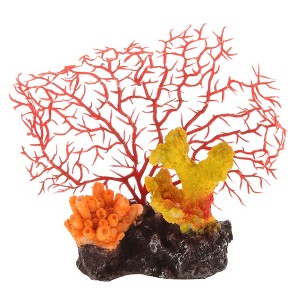 Unique Bargains Coral Reef Decor Mini Faux Coral Decor for Aquarium Decorations 4.92"x5.12" 1 Pcs - 1 of 4