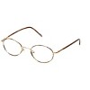 Flex Plus by Vivid Designer Reading Glasses Model 64 in Gold-Demi-Amber 46mm - 2 of 4