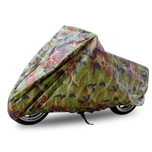 Unique Bargains 190T Rain Dust Motorcycle Cover Outdoor Waterproof Protector - 1 of 4