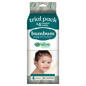 bumbum Luxury Fragrance-Free Disposable Diapers - (Select Size and Count) - 1 of 4