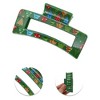 Unique Bargains Christmas Hair Clips Square Tree for Christmas 3.35"x1.77"x1.57" Green 1 Pc - 3 of 4